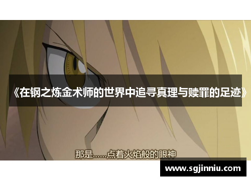 《在钢之炼金术师的世界中追寻真理与赎罪的足迹》